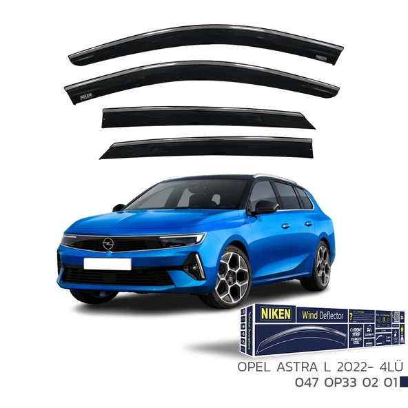 NİKEN Opel Astra L 2022-  Kromlu Cam Rüzgarlığı ürün görseli 1