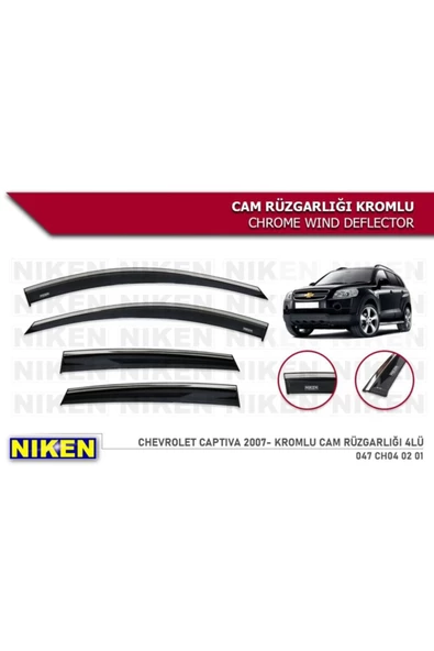 Chevrolet Captiva Cam Rüzgarlığı Kromlu 2007+ ürün görseli 1