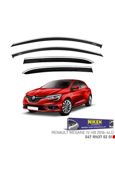 Renault Megane 4 hb Kromlu Cam Rüzgarlığı Niken 2016+ ürün görseli 1