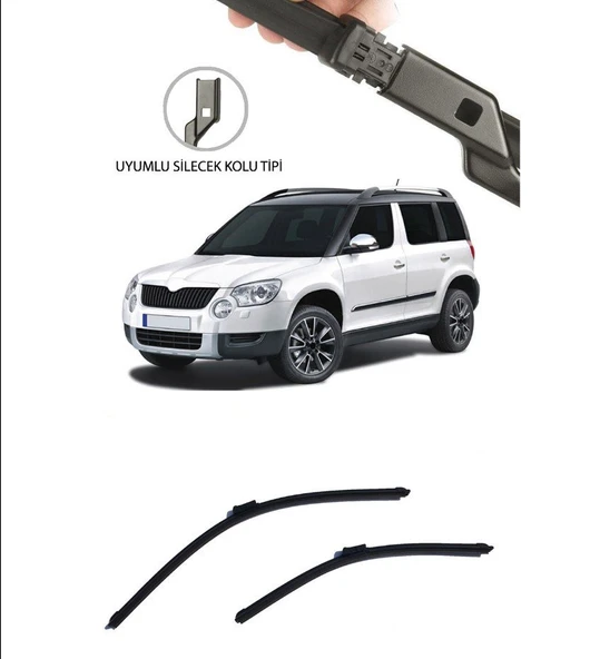 Skoda Yeti 2009 ve Sonrası Uyumlu Ön Silecek Takımı ürün görseli 1