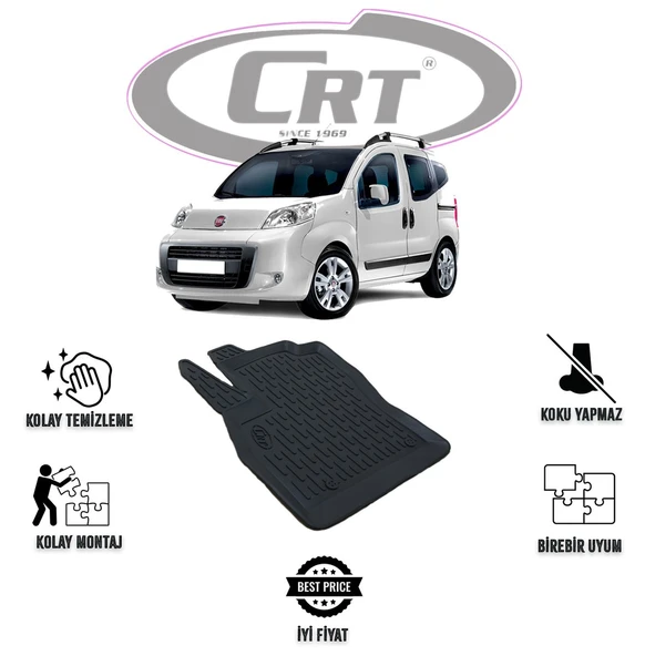 Fiat Fiorino 2007 ve Sonrası Tek Sol 3D Araca Özel Paspas ürün görseli 1