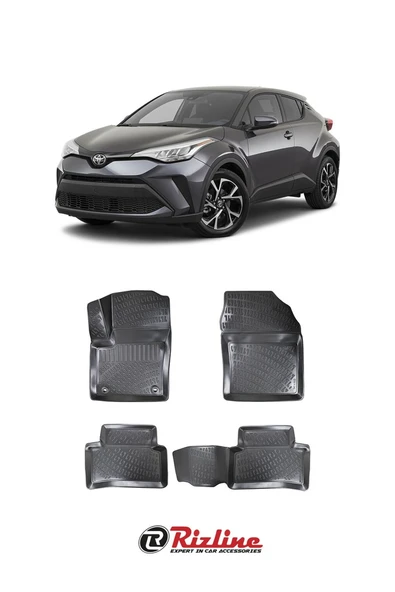 Toyota C-HR 2016-2023 Siyah 3D Havuzlu Paspas ürün görseli 1