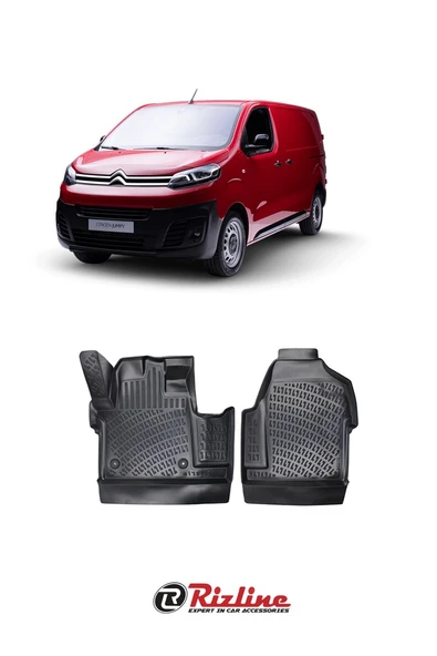 Citroen Jumpy 2016-2023 Siyah 3D Havuzlu Paspas ürün görseli 1