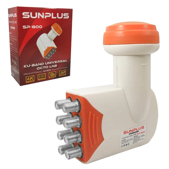 Lnb Sekizli (Octo) 0.1Db 3D 4K Sunplus Sp-800 ürün görseli 1