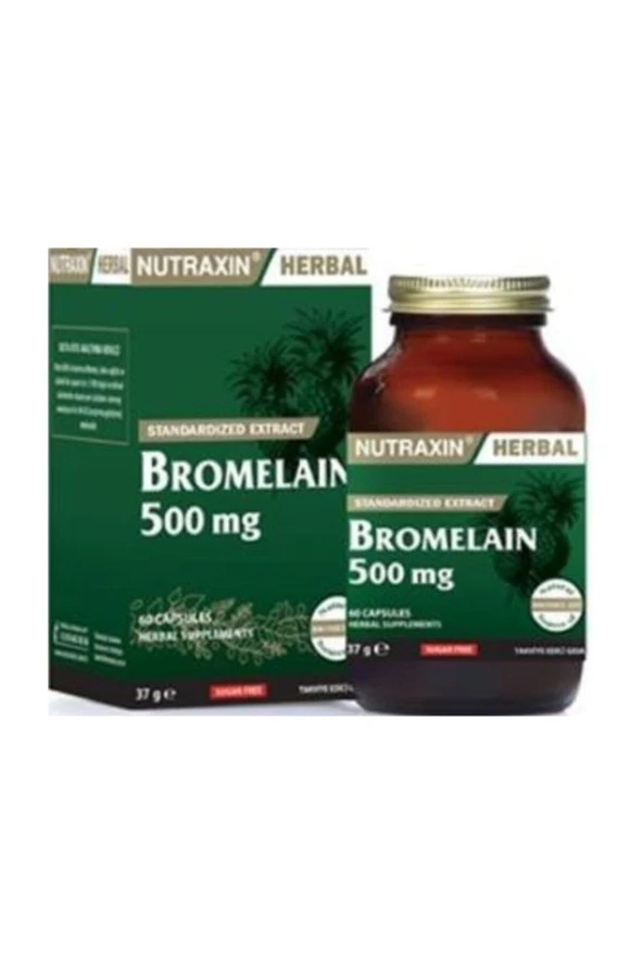 Nutraxin Bromelain 500 mg 60 Kapsul ürün görseli 1