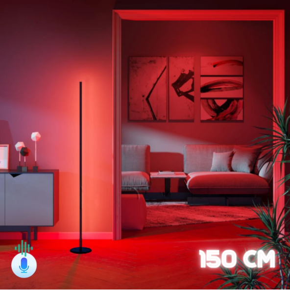 neeko Voıce Stıck -Sese ve Müziğe Duyarlı - Kumandalı -Oda Aydınlatma Sistemi Full Rgb- Çok Özellik 150 cm ürün görseli 1
