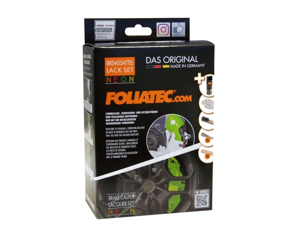 Foliatec Fren Kaliperi Boya Seti 4 Komponet Neon Yesil ürün görseli 1