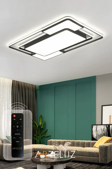 ARTELUZ DİKDÖRTGEN MODEL MODERN PLAFONYER AVİZE (90X60 CM) ürün görseli 1