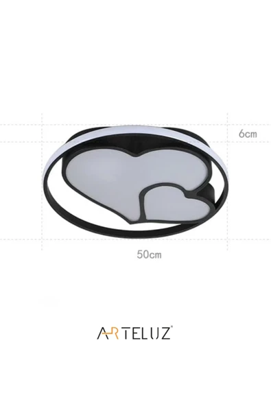 ARTELUZ Modern Kalp Model Tavan Led Avize - Resim 4