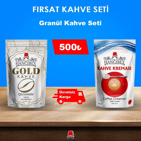 Gold Kahve ve Kahve Kreması Seti ürün görseli 1