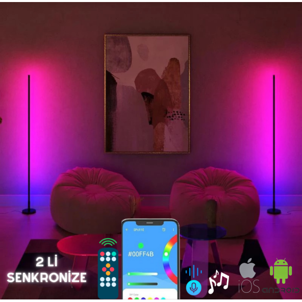 neeko Magic Pro Stick Sese Duyarlı Telefon Ve Kumanda Oda Aydınlatma Sistemi Pro Model 2 Li Senkronize ürün görseli 1