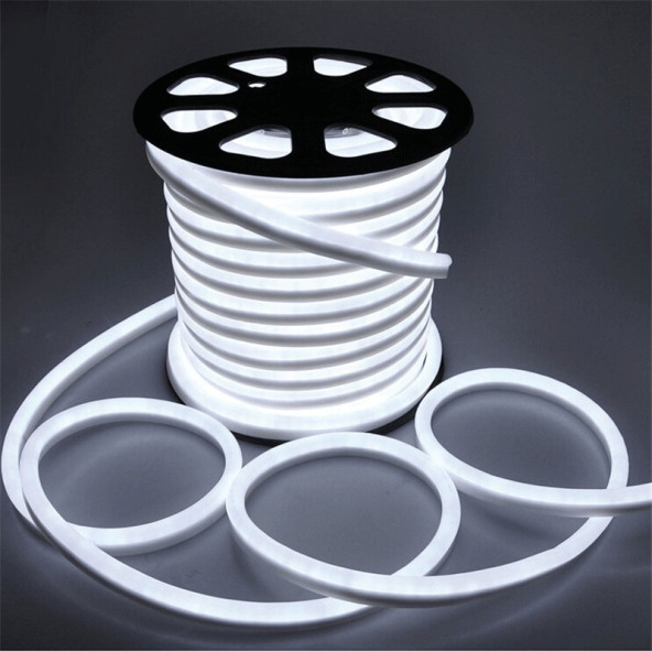 neeko Neon Esnek Şerit Led Tak Çalıştır Kumandalı - Beyaz 3 Metre - Resim 6