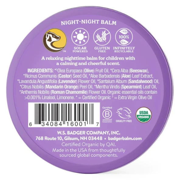 Badger Gece Kremi (Night-Night Balm) 56 gr - Resim 2