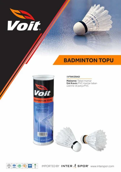 Voit Badminton Topu 6'LI - 1VTAKIZBAD ürün görseli 1