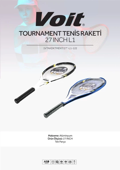 Voit Tournament Pro Tenis Raketi 27 Inch L1 Fosfor ürün görseli 1