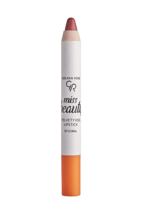 Golden Rose Miss Beauty Velvety Kiss Lipstick No:07 Coral - Mat Kalem Ruj ürün görseli 1