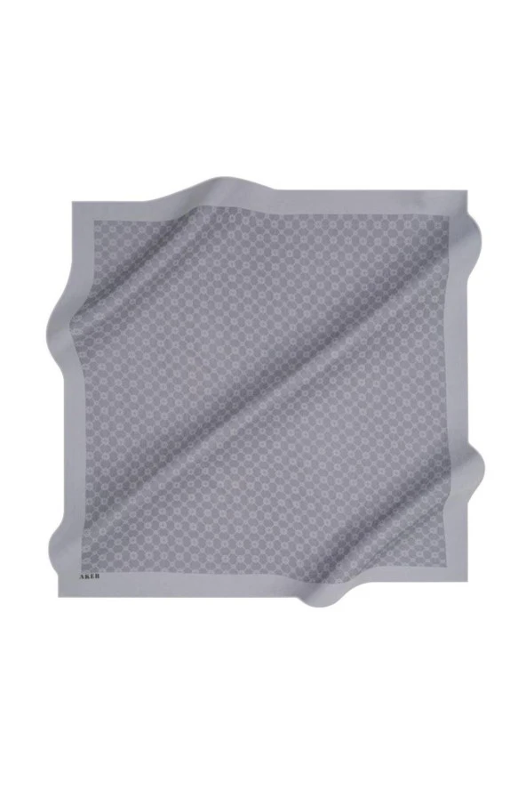 Elegance Monogram Eşarp - 1090500-971 - Gri - Resim 2