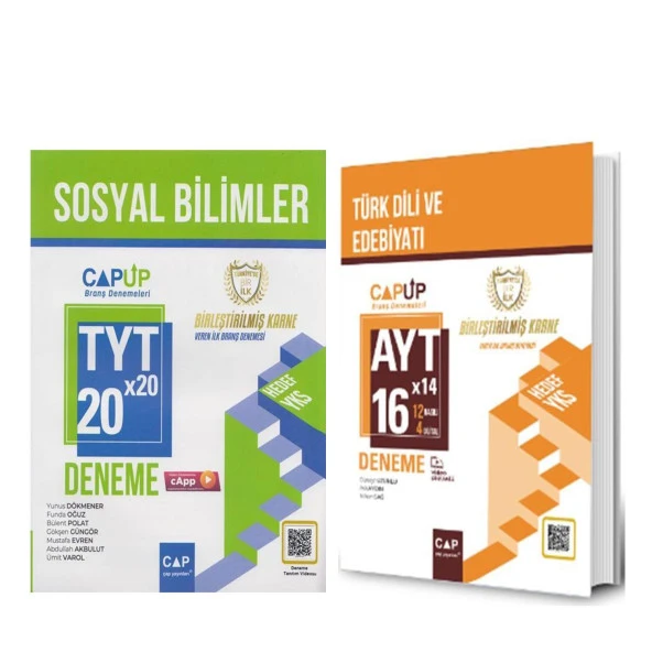 Çap Yayınları TYT AYT Sosyal Bilimler Deneme Seti 2 Kitap ürün görseli 1