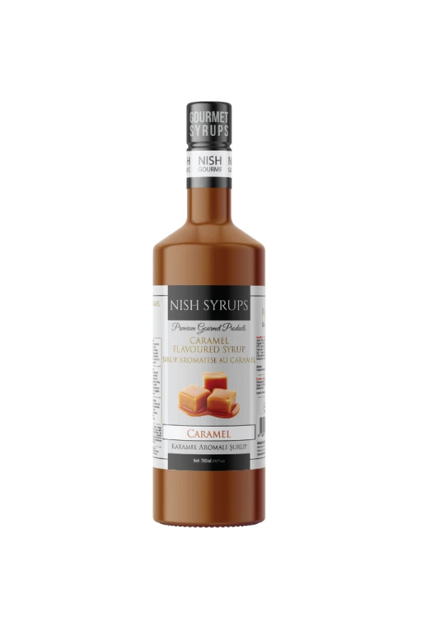 Nish Karamel Aromalı Şurup 3 x 700 ML - P - Resim 3