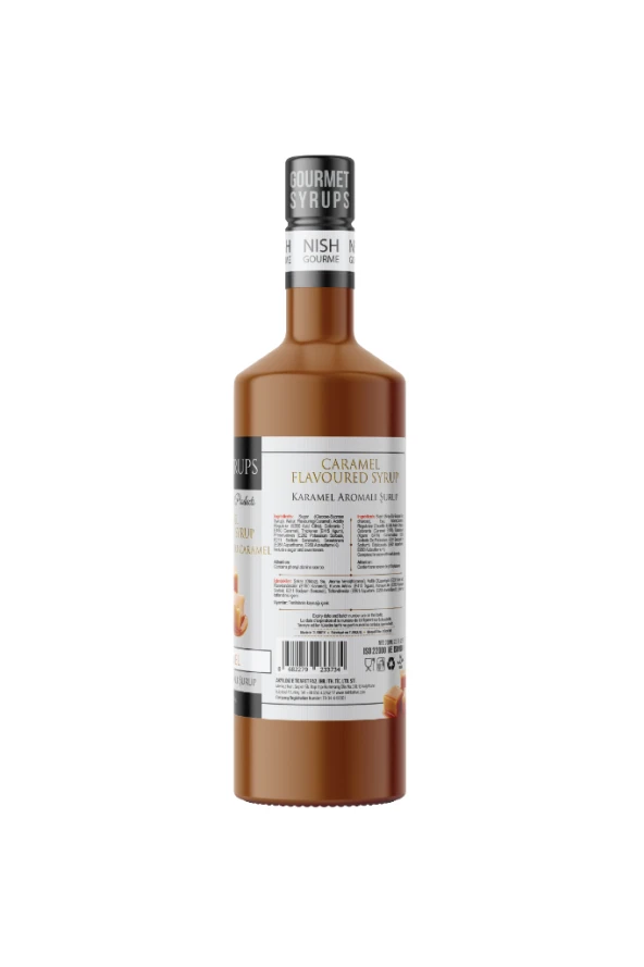 Nish Karamel Aromalı Şurup 3 x 700 ML - P - Resim 4