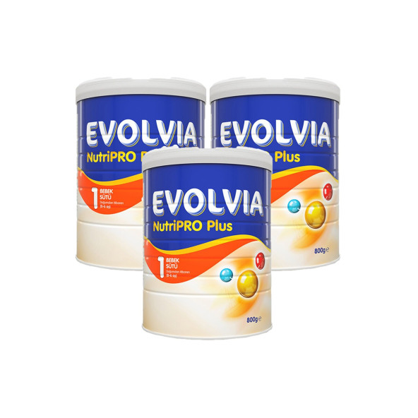 EVOLVİA NUTRİPRO PLUS 1 NO 800 GR Bebek Sütü 3 lü Paket ürün görseli 1