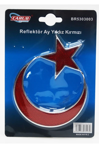 Araba Sticker Krom Bayrak Model Reflektörlü ürün görseli 1