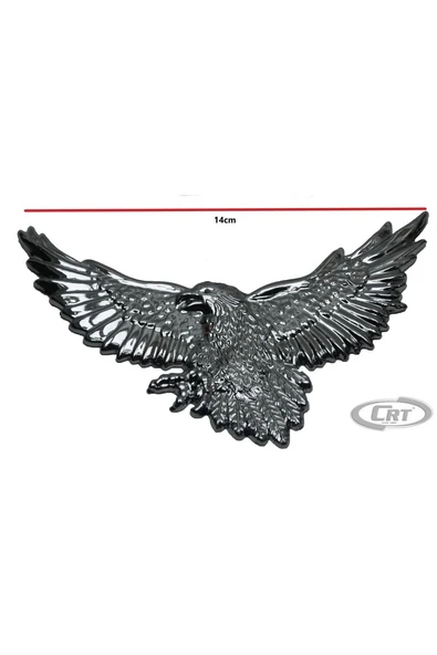 Araba Sticker Krom Kartal Model 2'li - Resim 3