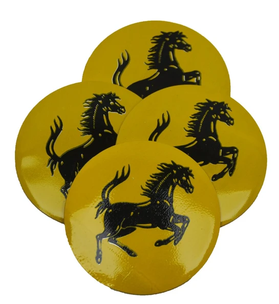Jant Göbek Arma Ferrari Sticker 4'lü Set - Resim 3
