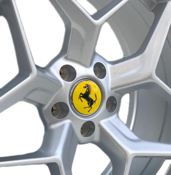 Jant Göbek Arma Ferrari Sticker 4'lü Set - Resim 2
