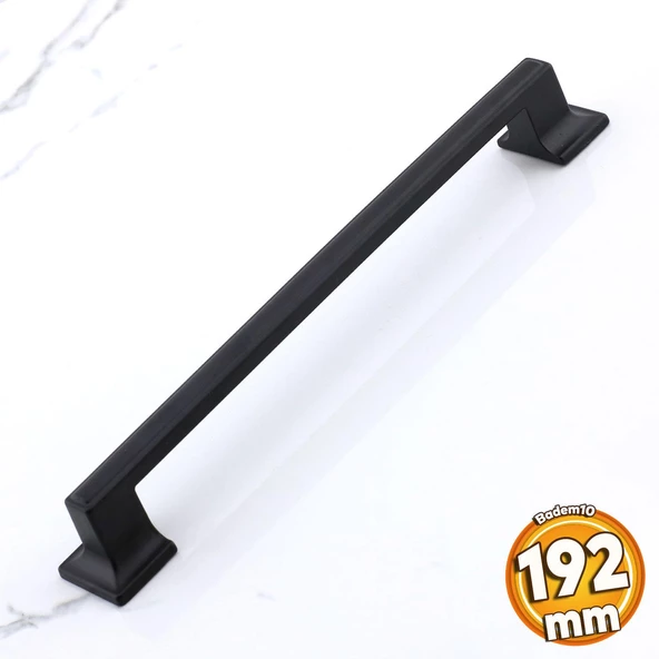 Gama 192 mm Siyah Kulp Metal Mobilya Mutfak Çekmece Dolap Kulpları Dolabı Kapak Kulbu Kulpu 19.2 cm ürün görseli 1