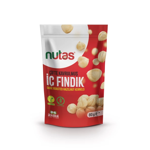 Nutas Çifte Kavrulmuş İç Fındık - 80g Doypack ürün görseli 1