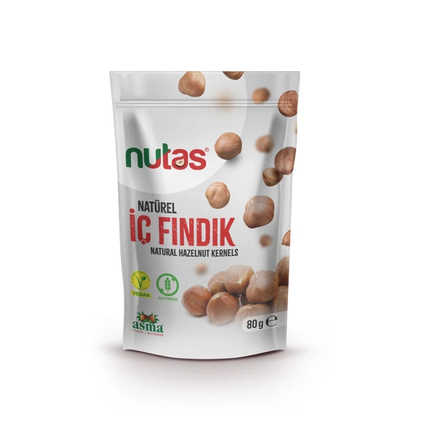 Nutas Natürel İç Fındık - 80g Doypack ürün görseli 1