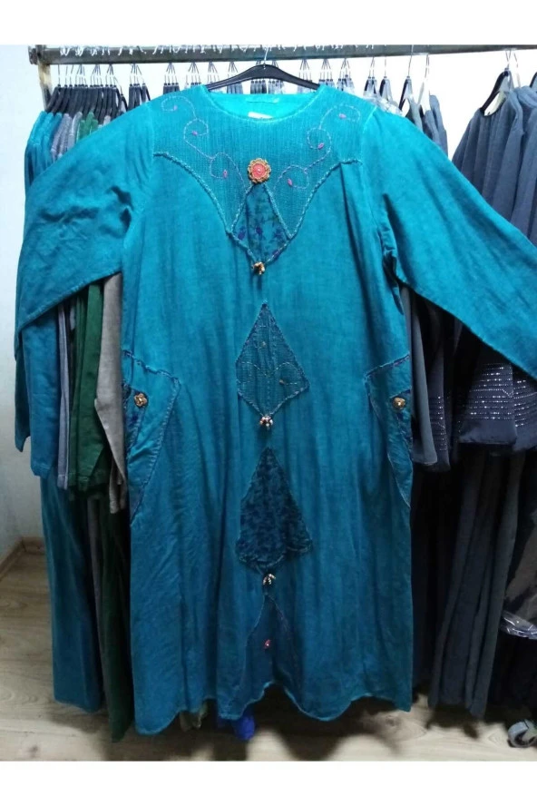 Yazgı Otantik uzun kol elbise ürün görseli 1