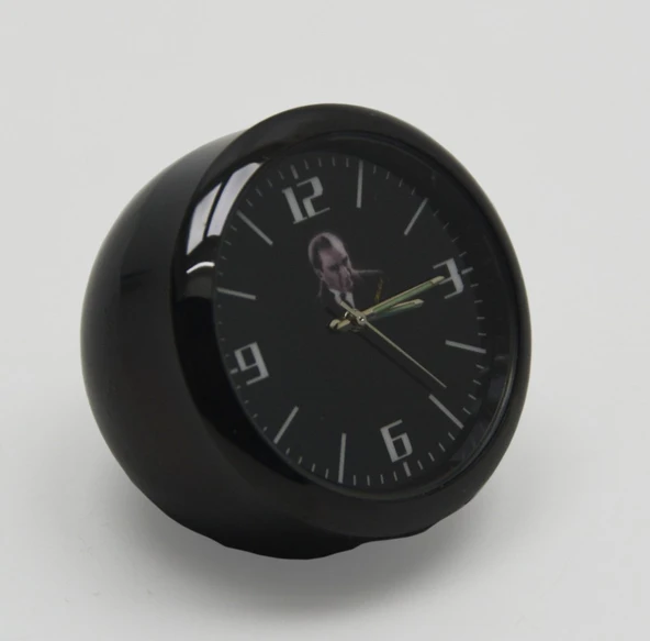 Araç İçi Saat Retro Analog Atatürk Resimli Model ürün görseli 1