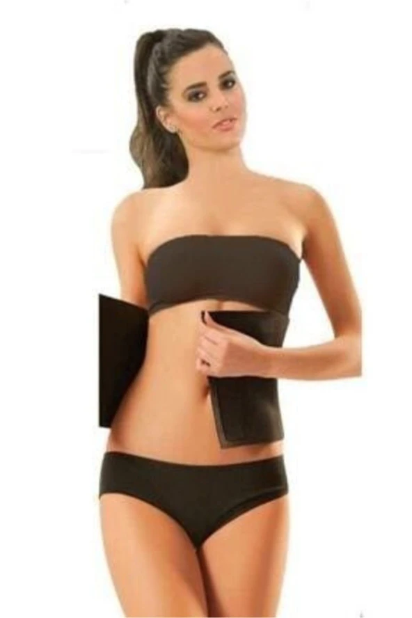 Unisex Termal Sauna Zayıflama Kemeri Yağ Bel Göbek Eritme İncelme Terleme Korsesi Neopren Kumaş ürün görseli 1