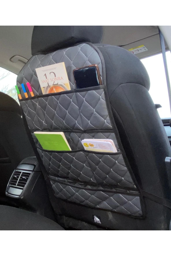 Makam Aracı Koltuk Arkası Cepli Organizer Oto Eşya Düzenleyici Çanta Telefon Tablet Tutucu Organizer ürün görseli 1