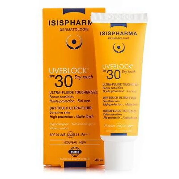 Isis Pharma Uveblock SPF30 Dry Touch Ultra Fluid 40ml ürün görseli 1