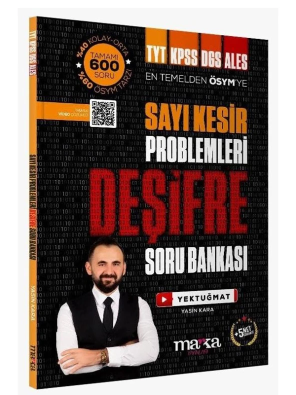 YKS TYT KPSS DGS ALES Sayı Kesir Problemleri Deşifre Soru Bankası Video Çözümlü Marka Yayınları ürün görseli 1