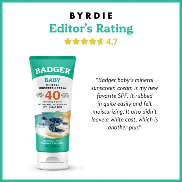 Badger Bebek Güneş Kremi SPF40 87 mL - Resim 7