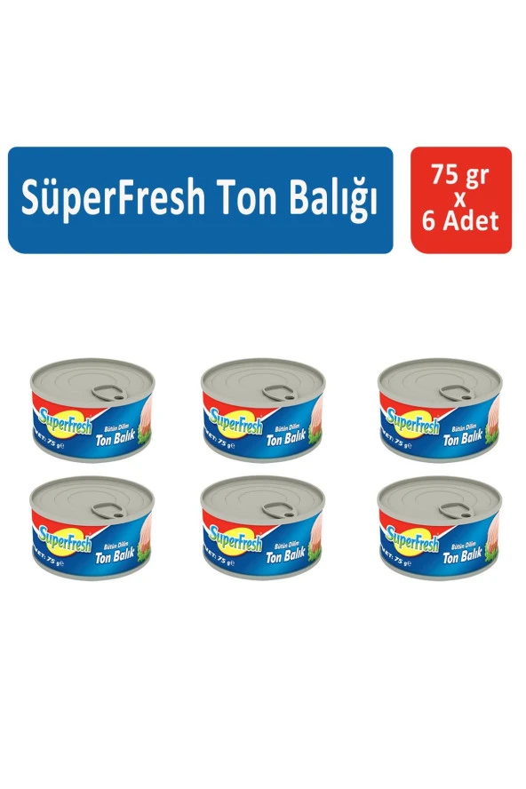 SuperFresh Ton Balığı 75 gr x 6 Adet ürün görseli 1