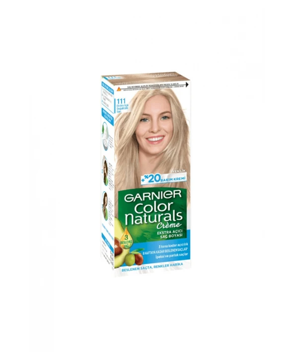 GARNIER NATUREL COLOR SAÇ BOYASI-111 EKSTRA AÇIK DOĞAL KÜLLÜ SARI ürün görseli 1