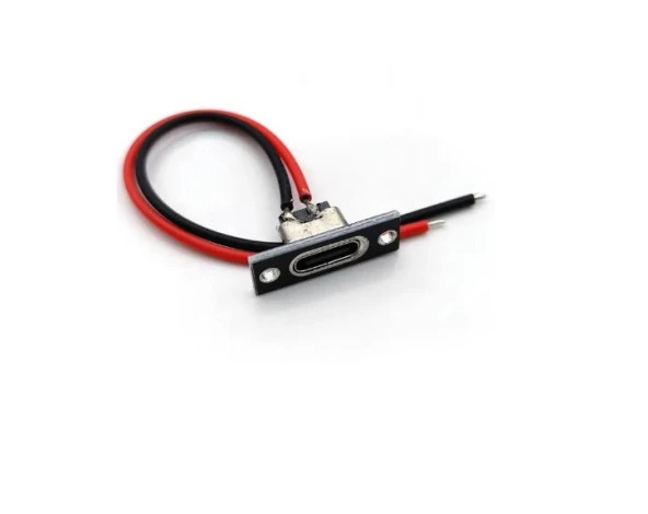 Type-C 2 Pin Konnektör Jack Dişi Type-C Kablolu ürün görseli 1