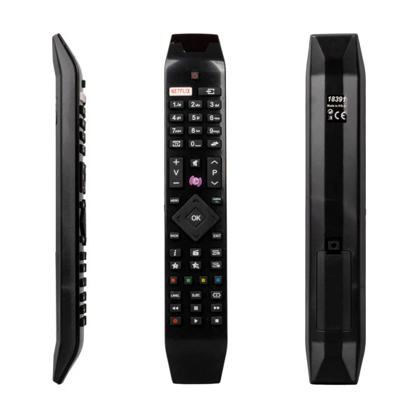 Weko Vestel Netflix Mor Tuşlu Yeni Üstü Camlı Hitachi RC 49141 Lcd Tv Kumandası ürün görseli 1