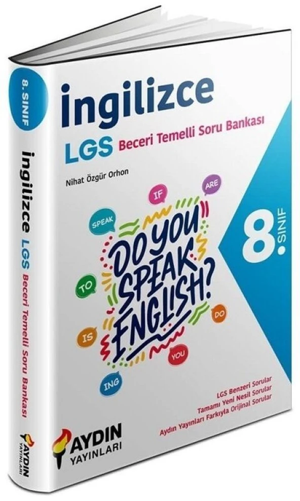 Aydın Yayınları 8. Sınıf LGS İngilizce Beceri Temelli Soru Bankası ürün görseli 1