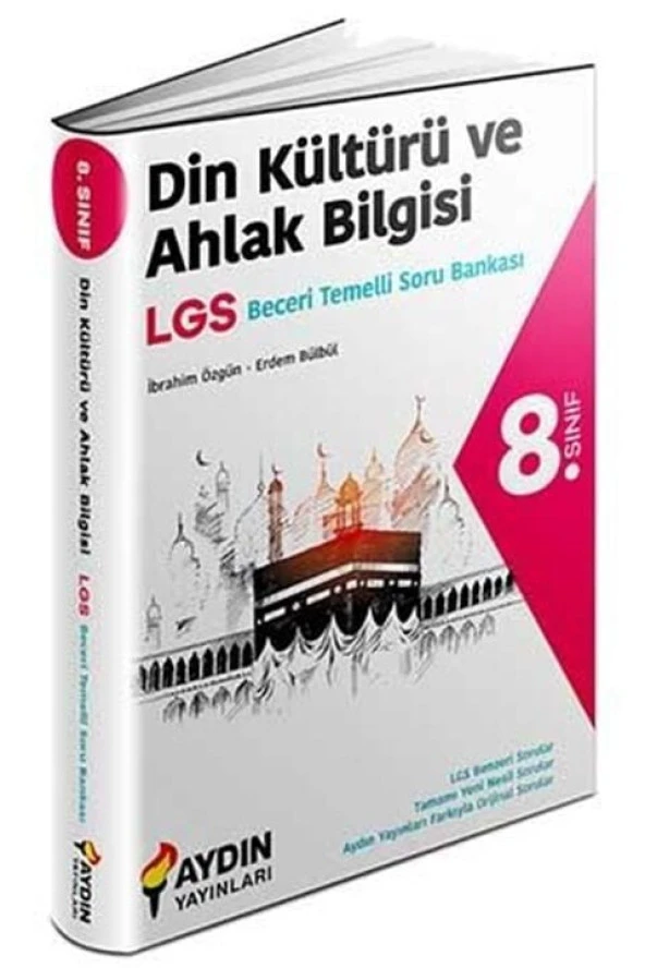 Aydın Yayınları 8. Sınıf LGS Din Kültürü ve Ahlak Bilgisi Beceri Temelli Soru Bankası ürün görseli 1