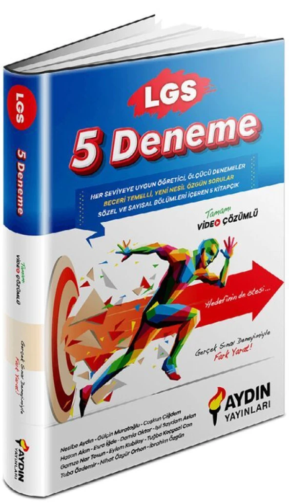 Aydın Yayınları 8. Sınıf LGS 5 li Deneme ürün görseli 1