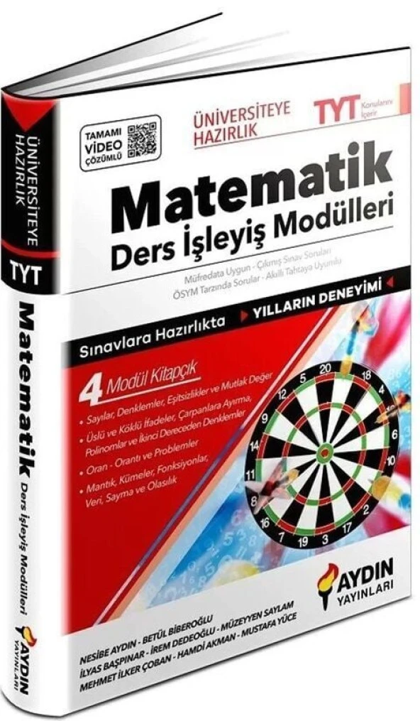 Aydın YKS TYT Matematik Ders İşleyiş Modülleri Aydın Yayınları ürün görseli 1