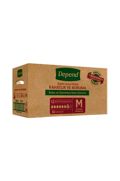 Depend Emici Külot Kadın Orta Boy 10 Lu X 6 Adet ürün görseli 1