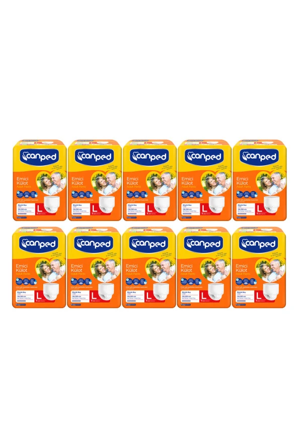 Canped Emici Külot Büyük Boy (L) 110-150 cm 10 Paket 80 Adet ürün görseli 1