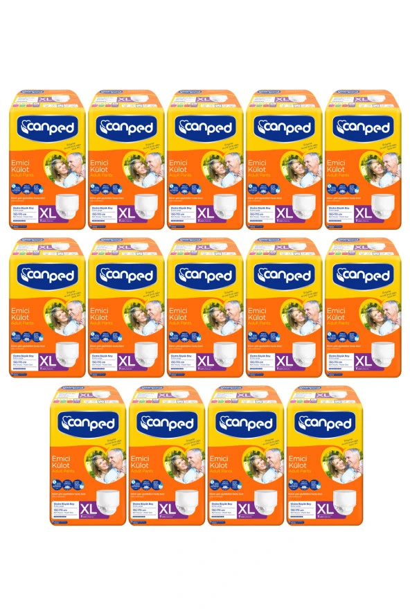 Canped Emici Külot Ekstra Büyük Boy (XL) 130-170 cm 14 Paket 112 Adet ürün görseli 1